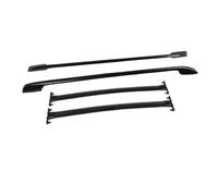Roof Rack 2PC Roof Rails + Cross Bars For Land For Cruiser J200 LC200 2008-2021 Black(Black)