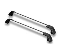Roof Rack 2PCS Crossbars Cross Bars Roof Rail Rack Lockable Aluminum Alloy For VW For ID.4 2020-2025 Roof Bars(Silver and Black)