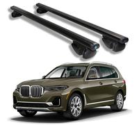 Roof Rack Cross Bars for BMW X7 G07 2019 2020 2021 2022 2023 2024 2025, Heavy Duty Aluminum Roof Rails Crossbars Rooftop for Ski Kayak Bike Basket,Black