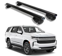 Roof Rack Cross Bars for Chevrolet Suburban 2021 2022 2023 2024 2025, Heavy Duty Aluminum Roof Rails Crossbars Rooftop for Ski Kayak Bike Basket,Black