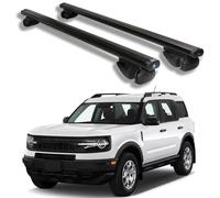 Roof Rack Cross Bars for Ford Bronco Sport 2021 2022 2023 2024 2025, Heavy Duty Aluminum Roof Rails Crossbars Rooftop for Ski Kayak Bike Basket,Black