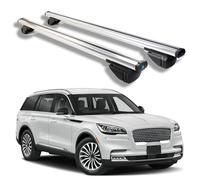 Roof Rack Cross Bars for Lincoln Aviator 2019 2020 2021 2022 2023 2024 2025, Heavy Duty Aluminum Roof Rails Crossbars Rooftop for Ski Kayak Bike Basket,Silver