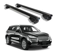 Roof Rack Cross Bars for Lincoln Corsair 2020 2021 2022 2023 2024 2025, Heavy Duty Aluminum Roof Rails Crossbars Rooftop for Ski Kayak Bike Basket,Black
