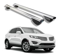 Roof Rack Cross Bars for Lincoln MKC 2015 2016 2017 2018 2019, Heavy Duty Aluminum Roof Rails Crossbars Rooftop for Ski Kayak Bike Basket,Silver