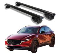 Roof Rack Cross Bars for Mazda CX-30 2020 2021 2022 2023 2024 2025, Heavy Duty Aluminum Roof Rails Crossbars Rooftop for Ski Kayak Bike Basket,Black