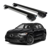 Roof Rack Cross Bars for Mercedes Benz GLA 2021-2025, Heavy Duty Aluminum Roof Rails Crossbars Rooftop for Ski Kayak Bike Basket,Black
