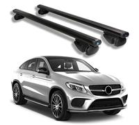 Roof Rack Cross Bars for Mercedes Benz GLE 2015 2016 2017 2018 2019-2025, Heavy Duty Aluminum Roof Rails Crossbars Rooftop for Ski Kayak Bike Basket,Black