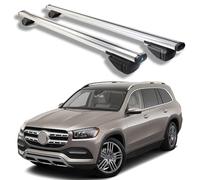 Roof Rack Cross Bars for Mercedes Benz GLS Class 2020-2025, Heavy Duty Aluminum Roof Rails Crossbars Rooftop for Ski Kayak Bike Basket,Silver