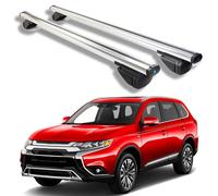 Roof Rack Cross Bars for Mitsubishi Outlander 2014-2021 (Not fit for Outlander Sport), Heavy Duty Aluminum Roof Rails Crossbars Rooftop for Ski Kayak Bike Basket,Silver