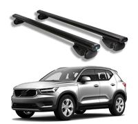 Roof Rack Cross Bars for Volvo XC40 2018 2019 2020 2021 2022 2023 2024 2025, Heavy Duty Aluminum Roof Rails Crossbars Rooftop for Ski Kayak Bike Basket,Black