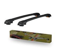 Roof Rack For Hyundai Santa Fe Roof Rack Cross Bars Aluminium Lockable - Fit Raised Rails Roof Rails, Cross Bar, Rail Carrier Thunder Carrier 2023 2024 2025 (Black)