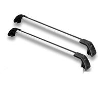 Roof Rack For VW ID.6 2020-2025 Crossbars Cross Bars Roof Rail Rack Lockable Aluminum Alloy Railing Roof Bars(Silverblack)
