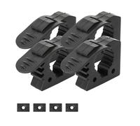 Roof Rack Mount Kits, Roof Box Brackets Shovel Mount For Roof Rack, Rubber Clamp Mounting Kit Bracket, Wall Mount Kit For Truck Off Road Roof Rack(4pcs)