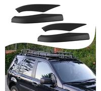 Roof Rack Rail End Caps, ABS Black Cover Shell for Land Rover LR2 2006-2014, Direct Replacement 4-Pack