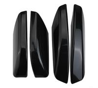 Roof Rack Rail End Cover Set for 4runner N210 2003 Through 2009 Lasting Abs Shell Direct Replacement Accessories Inside Black and Silver Aerodynamic Design (Black)