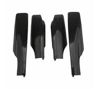 Roof Rack Rail End Covers Moulding 4Pcs/Set Roof Rack End Covers Protective Cover Rail Shell Replacement Fit Use For RAV4 XA30 2006-2012(4Pcs-Black)