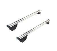 Roof Rack Rooftop 2PCS 120/130Cm Universal Roof Rack Waterproof Basket Storage Luggage Support For SUV Auto Accessories(2PCS 120cm White)