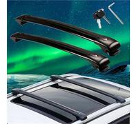Roof Rack Rooftop 2pcs For Cadillac For SRX 2010-2015 Roof Rail Rack Crossbars Cross Bars Lockable Aluminum Alloy Roof Rack Cross Bars(Black)