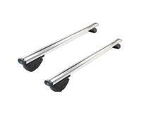 Roof Rack Rooftop 2PCS Universal Car Roof Rack Waterproof Top Bag Storage Luggage Support For SUV Auto 120Cm 130Cm Cars Roof Bar(2PCS 130cm White)