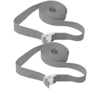 Roof Rack Straps, Pack of 2 Tie Down Straps with Metal Cam Buckle Multicolor Multiple Sizes 551 lbs(Grey,1.0m/3.3Ft)