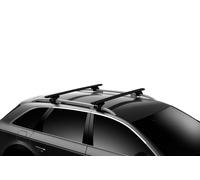 Roof Rack Thule with EVO WingBar Black Chevrolet Spin 5-dr MPV with roof rails 12-25