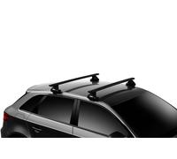 Roof Rack Thule with EVO WingBar Black Mini Cooper (F55) 5-dr Hatchback with bare roof 14-23