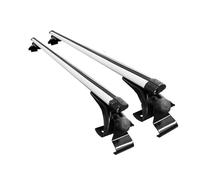 Roof Racks 125CM 135CM Universal Car Roof Racks Kit No Need Rail Aluminum Alloy Crossbar Luggage Carrier For Sedan Saloon Car Roof Bars(125CM sliver)