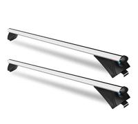 Roof Rail Car Roof Rack, 120 Cm X 2, Universal Adjustable With Locks, For Closed/Flush Rails, Aluminum, 90 Kg Capacity. Fits Bike Carriers