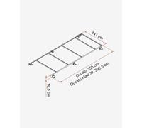 Roof Rail Fiamma Fiat Ducato Maxi XL 2006 High Roof L4 Van Conversion 05808-02-