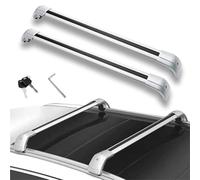 Roof Rails 2PCS For Q5 B10 2025 Crossbars Cross Bars Roof Rail Rack Lockable Aluminum Alloy Car Roof Rack Cross Bars(Silver)