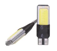 Roof Reading Light Car Led T10 W5W COB Light Bulbs Auto Canbus Error Free Interior Lights Reading License Plate DC12V DRL(20pcs)