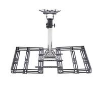 Roof Ridge Mount Satellite Roof Bracket 360 Degree Rotation 160° Tilt Adjustment No Drill Installation for Mini Antennae Stainless Steel 8 Brick Compartments
