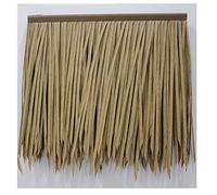 Roof Simulation Thatch Tile Palm Leaf PE Artificial Gazebo Grass Shed Wooden House Plastic Fake Straw Flame Retardant for Outdoor House Decoration(Yellow3,20pcs)