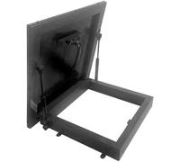 Roof Skylight Rainproof Window, Attic Skylight Cover with Gas Impact Pillar; Basement Exit Cover(65 * 65cm)