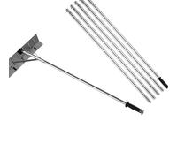 Roof Snow Cleaner with Locking Feature, Detachable Head, F | Rolling and Ergonomic Grip for Easy Single or Two Story Homes While Clearing Gutters
