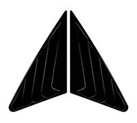 Roof Spoiler For A3 8Y Sedan 2021 + Glossy Car Triangle Louver Shark Gill Shaped Rear Window Decorative Window Vent Stickers