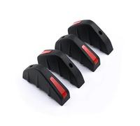 Roof Spoiler Lip For Universal Rear Bumper Diffuser Spoiler Rear Bumper Lip Diffuser Anti-collision(Black RED)