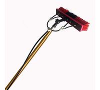 Roof Squeegee,12ft - 30ft Water Fed Window Cleaning Pole Extendable Telescopic Brush Kit, Solar Panel Cleaning Equipment, Extendable Window Squeegee Cleaner Conservatory Roof (3.6m/12f