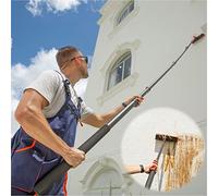 Roof Squeegee,3.6-10.8M Window Cleaning Pole Water Fed Pole Kit Telescopic Brush Extendable Window Squeegee Washer Roof Cleaner Glass Outdoor Solar Panel (9M)