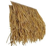 Roof straw skirt Thatch For Outdoor Artificial Palm Roof Fireproof Tile - 0.5x0.47m/pcs Serve You For 15 Years Roof Tiki Bar Garden Patio Deck Gazebos Wall House(Size:24pcs,Color:Fireproof Yellow2)