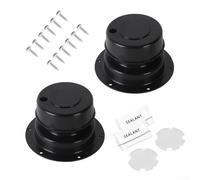 Roof Vent Cover for RV and Trailer Sewer Pipe Exhaust Vent, UV Resistant PP Construction with Screws and Seal Tape for Secure Installation (Black)