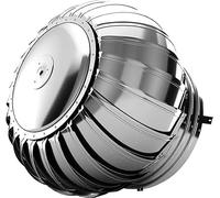 Roof Vent,Stainless Steel Tight Blades, Extra Thick Material, Indoor Cooling, Loose Assembly, Wind Driven (Size : 160)(110)