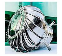 Roof Vent,Wind Driven, High Speed, Galvanised, No Assembly Required, Indoor Ventilation And Cooling (Size : 150)(100)