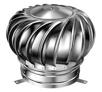 Roof Vents for Houses, 11 Inch Round Stainless Steel Non Power Roof Vent, Easy to Install for Factory Attic Farm