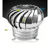 Roof Wind Turbines Rotating Roof Ventilator 4 8 10 12 14 16in Ventilation Cover Turbine Cap Vent, Round Ventilation Exhaust Vent for Houses Factory Attic(100mm/3.94in)