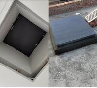 Roof Window Emergency Exit Hatch with Sealing Gasket and Durable Steel Frame for Maintenance, Rectangle Attic Escape Plate