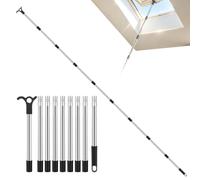 Roof Window Opener Adjustable Stainless Steel Rod Secure Grip