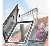 Roof Window with Double-Layer Tempered Glass, Customizable Skylight for Sloped and Flat Roofs, Enhances Natural Light and Ventilation