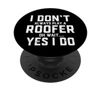 Roofer Costume Fathers Day Funny Gift For Home Roofing Dads PopSockets Adhesive PopGrip