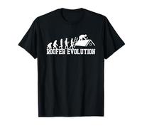 Roofer Evolution Roof Mechanic Roofing Contractor Craftsman T-Shirt